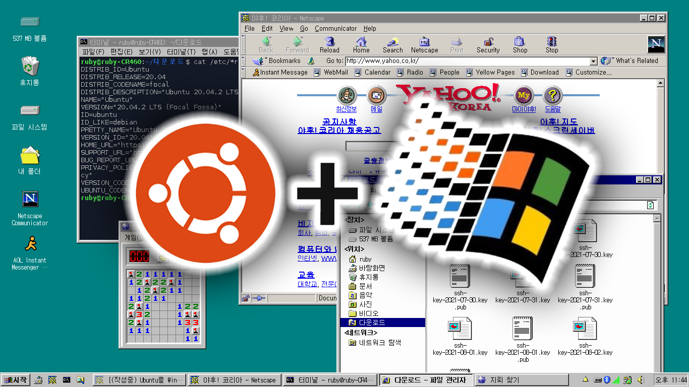 ubuntu-windows-95